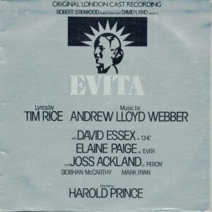"Evita" Original London Cast Recording, Robert Stigwood In Association With David Land Presents, Lyrics By Tim Rice , Music By Andrew Lloyd Webber - Evita (Original London Cast Recording)-0