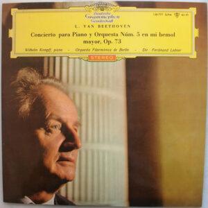Ludwig van Beethoven / Wilhelm Kempff ‧ Berliner Philharmoniker Dir: Ferdinand Leitner - Concierto Para Piano Y Orquesta Núm. 5 En Mi Bemol Mayor, Op. 73-0