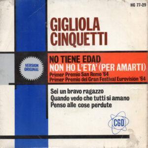 Gigliola Cinquetti - No Tiene Edad = Non Ho L'eta' (Per Amarti)-0