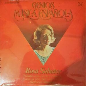Rosa Sabater, Frederic Mompou - Rosa Sabater Interpreta Obras De Federico Mompou-0