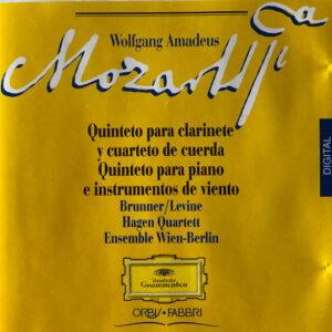Wolfgang Amadeus Mozart - Eduard Brunner, Hagen Quartett, James Levine (2), Ensemble Wien-Berlin - Quinteto Para Clarinete Y Cuarteto De Cuerda / Quinteto Para Piano E Instrumentos De Viento-0