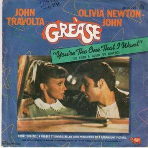 John Travolta And Olivia Newton-John / Warren Casey & Jim Jacobs (2) - You're The One That I Want (Tu Eres A Quien Yo Quiero) / Alone At The Drive-In Movie (Instrumental)-0