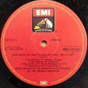 Joseph Haydn - Royal Philharmonic Orchestra, Sir Thomas Beecham - Sinfonia Nº. 100 En Sol Mayor. "Militar" / Sinfonia Nº. 103 En Mi Bemol Mayor. "Redoble De Timbal"-0