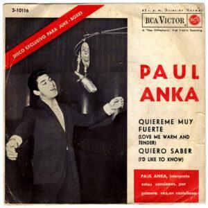 Paul Anka - Quiereme Muy Fuerte / Quiero Saber-0