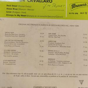 Carmen Cavallaro - Back Street / Moon River / Lover / Always In My Heart-0