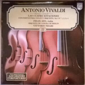 Antonio Vivaldi - Félix Ayo, Jeffrey Tate, Fritz Klingenstein, Kammerorchester Berlin, Vittorio Negri - Las Cuatro Estaciones - Conciertos Para Violín Y Orquesta, Op. 8 No. 1, 2, 3 y 4-0