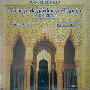 Manuel De Falla, Joaquín Achúcarro, London Symphony Orchestra, Eduardo Mata - Noches En Los Jardines De España / Concierto (Versiones De Clave Y Piano)-0