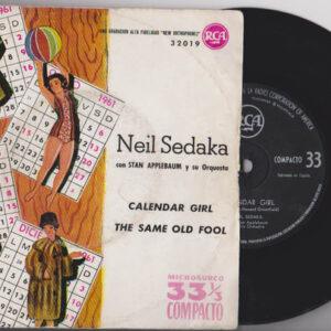 Neil Sedaka Con Stan Applebaum And His Orchestra - Calendar Girl / The Same Old Fool-0